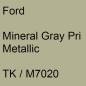 Preview: Ford, Mineral Gray Pri Metallic, TK / M7020.